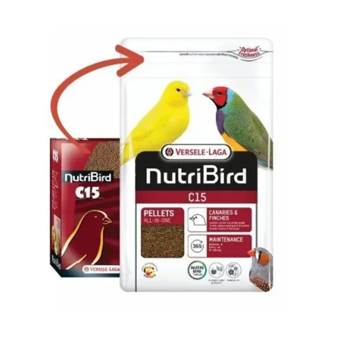 VL Orlux NutriBird C15 - extrudált eleség kanáriknak és egzotikus madaraknak napi etetésre 1 kg