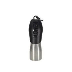 KONG H2O (740ml/25oz) Fekete rozsdamentes acél vízpalack kutyáknak
