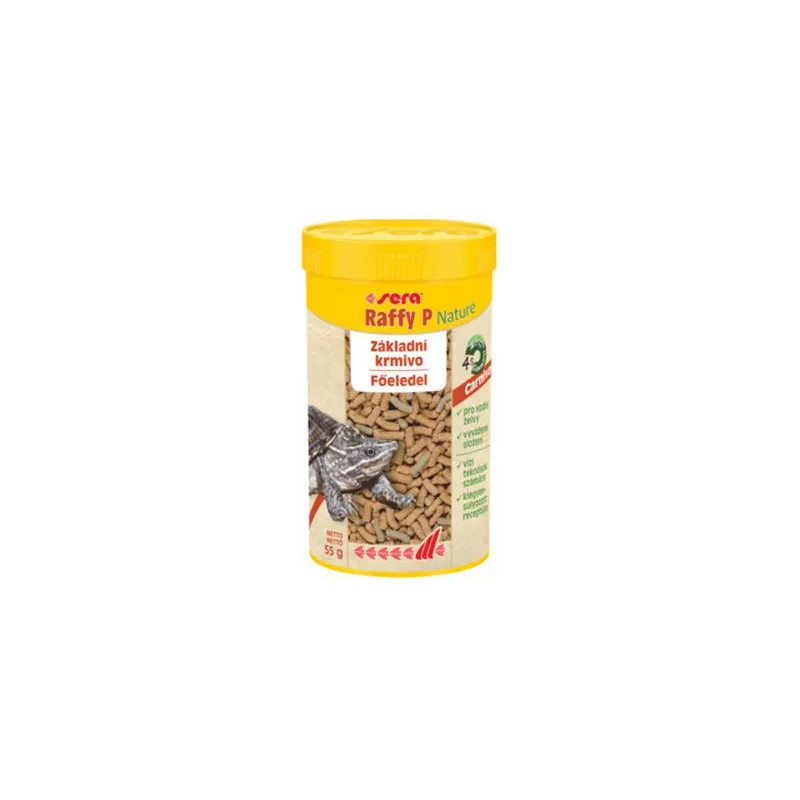 Sera Raffy P Nature eleség húsevő hüllők és vízi teknősök részére 250 ml