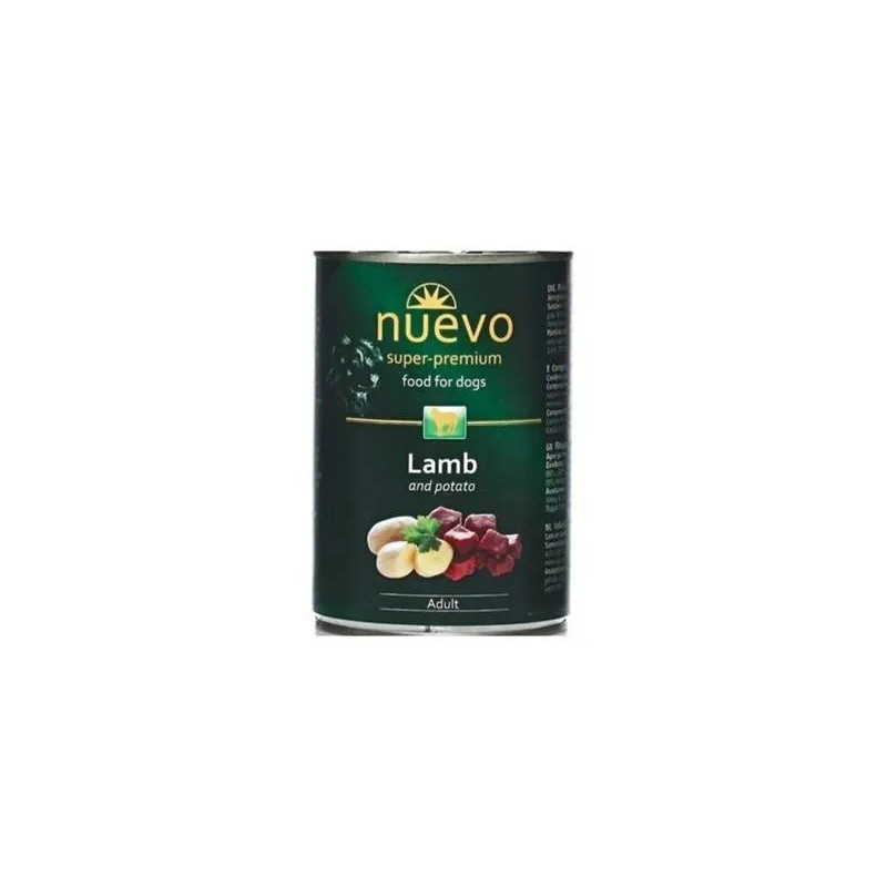 NUEVO dog Adult Bárány & Burgonya bal. 6 x 400 g konzerv