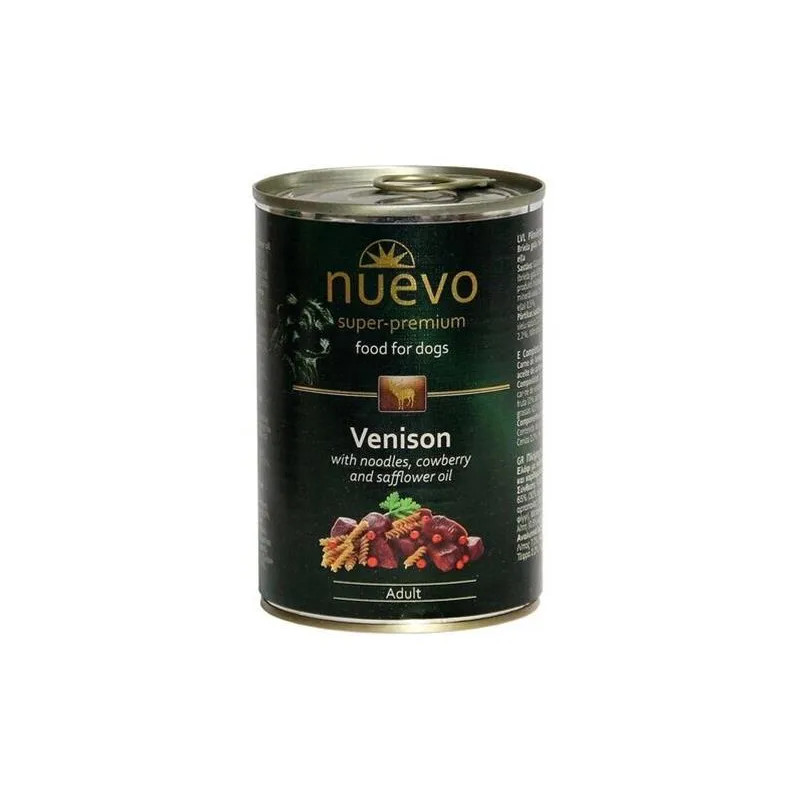 NUEVO dog Adult Szarvashús Menü bal. 6 x 400 g konzerv