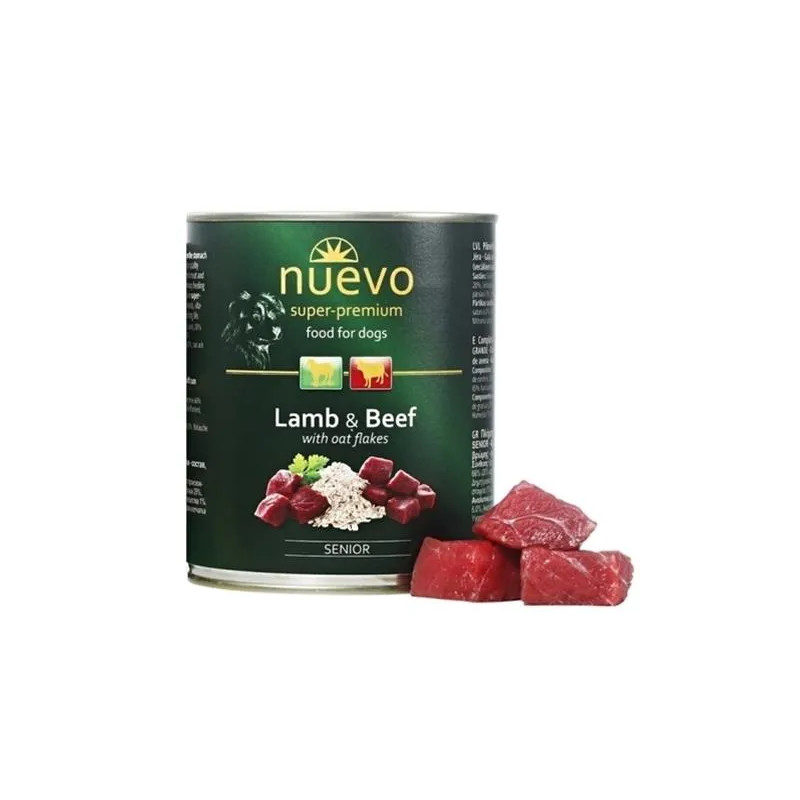 NUEVO dog Senior Lamb & Oat Flakes bal. 6 x 400 g konzerv
