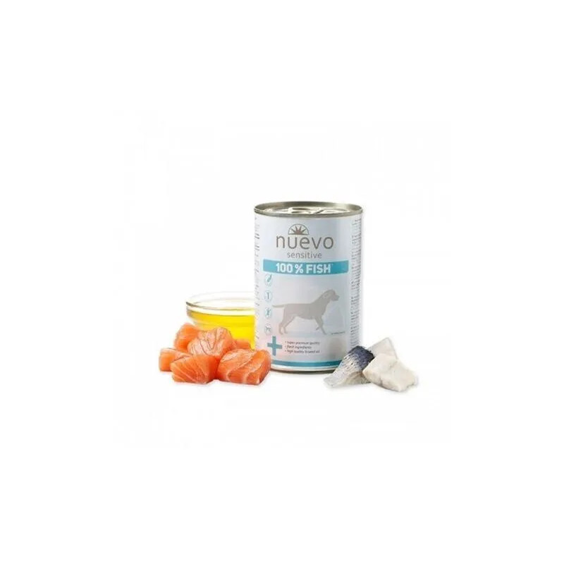 NUEVO dog Sensitive 100% Fish bal. 6 x 375 g konzerv