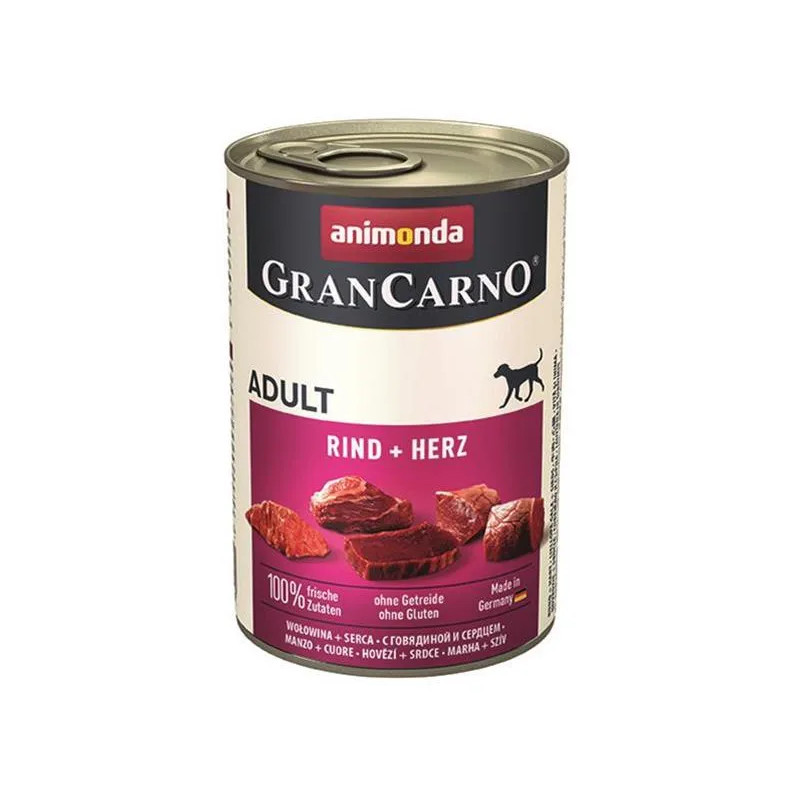 Animonda GRANCARNO® kutya adult marha és szívek csomag, 6 x 400g konzerv