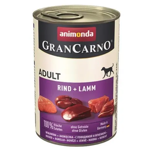 Animonda GRANCARNO® kutya felnőtt marha és bárány csomag 6 x 400g konzerv