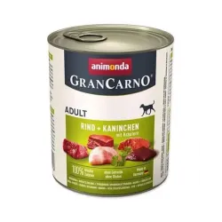 Animonda GRANCARNO® kutya felnőtt marha, nyúl, gyógynövények csom. 6 x 800g konzerv