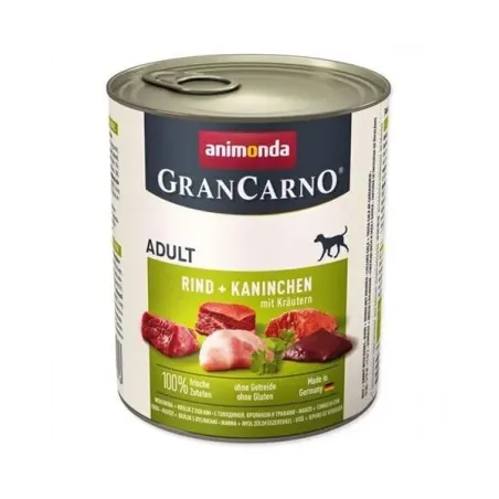 Animonda GRANCARNO® kutya felnőtt marha, nyúl, gyógynövények csom. 6 x 800g konzerv