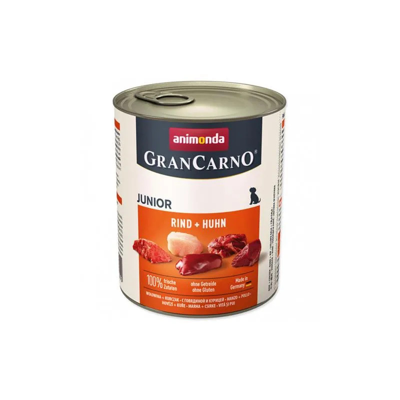 Animonda GRANCARNO® kutya junior marha és csirke csomag 6 x 800g konzerv