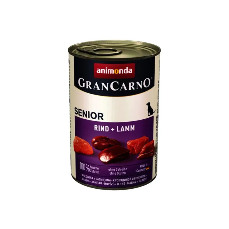 Animonda GRANCARNO® kutya senior marha és bárány csomag 6 x 400g konzerv