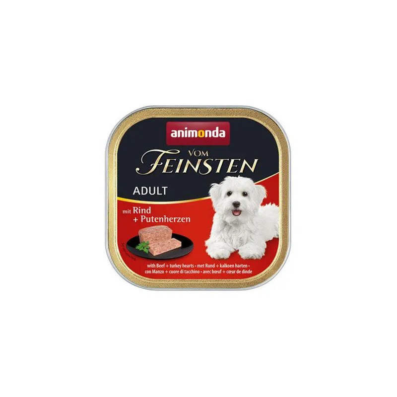 Animonda Vom Feinsten kutya ADULT marha és pulykaszív csom. 11 x 150 g