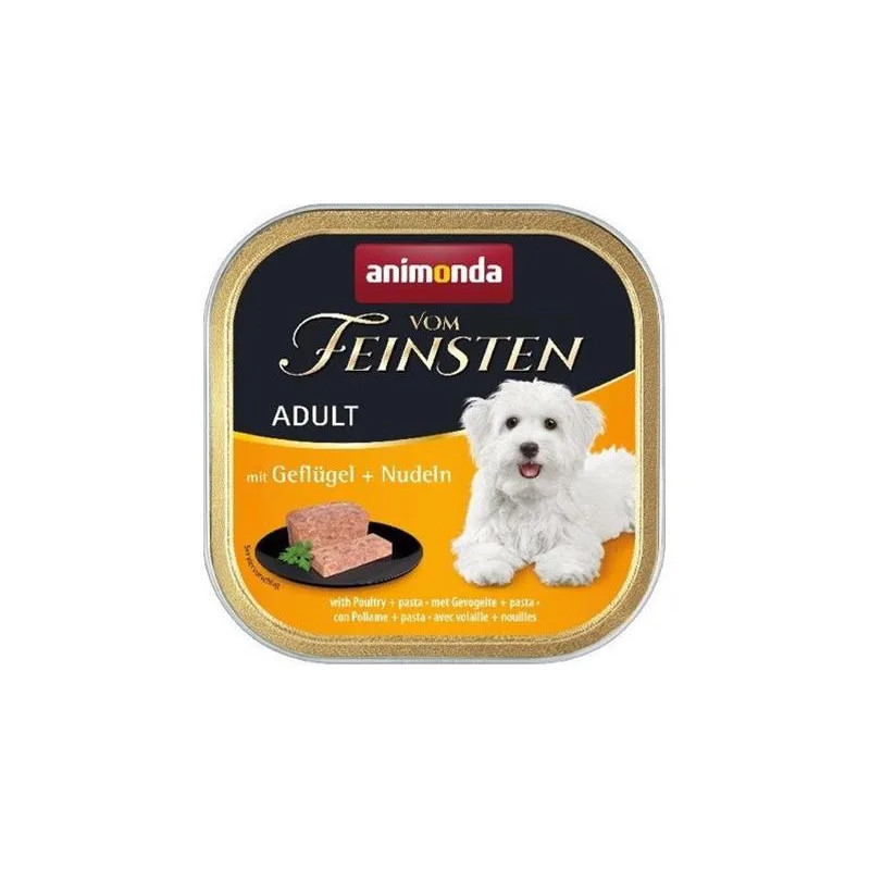 Animonda Vom Feinsten kutya ADULT baromfi és tészta csomag 11 x 150 g