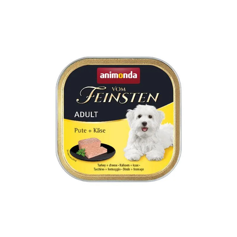 Animonda Vom Feinsten dog ADULT pulyka és sajt bal. 11 x 150 g