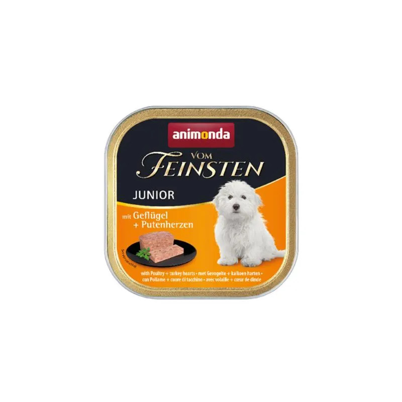 Animonda Vom Feinsten kutya KÖLYÖK csirke és pulyka szívek, csom. 11 x 150 g
