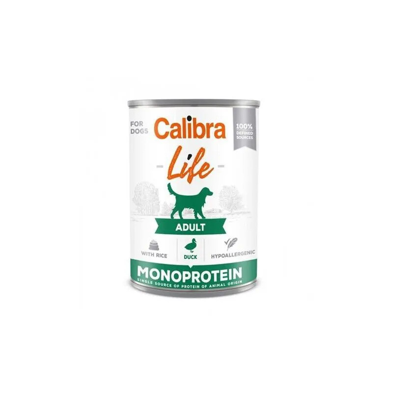 Calibra KONZERV Kutyáknak Adult Life Kacsa & Rizs 6 x 400g