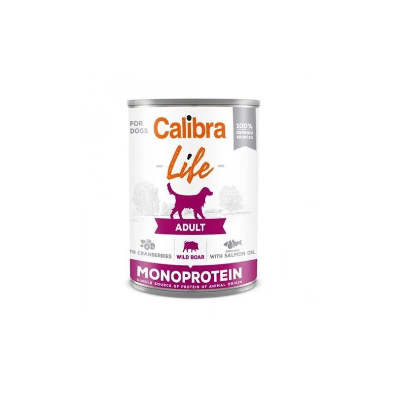 Calibra KONZERV Kutyáknak Adult Life Vaddisznó & Áfonya 6 x 400g