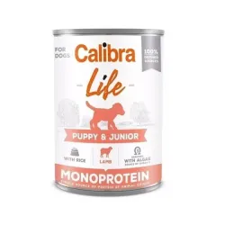 Calibra KONZERV Kutyáknak Puppy & Junior Life Bárány & Rizs 6 x 400g
