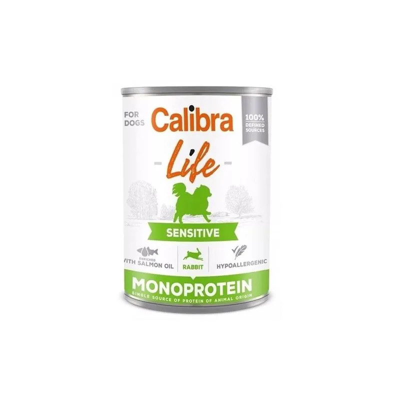 Calibra KONZERV Kutyáknak Adult Life Sensitive Nyúl 6 x 400g