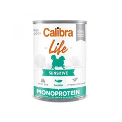 Calibra KONZERV Kutyáknak Adult Life Sensitive Lazac & Rizs 6 x 400g