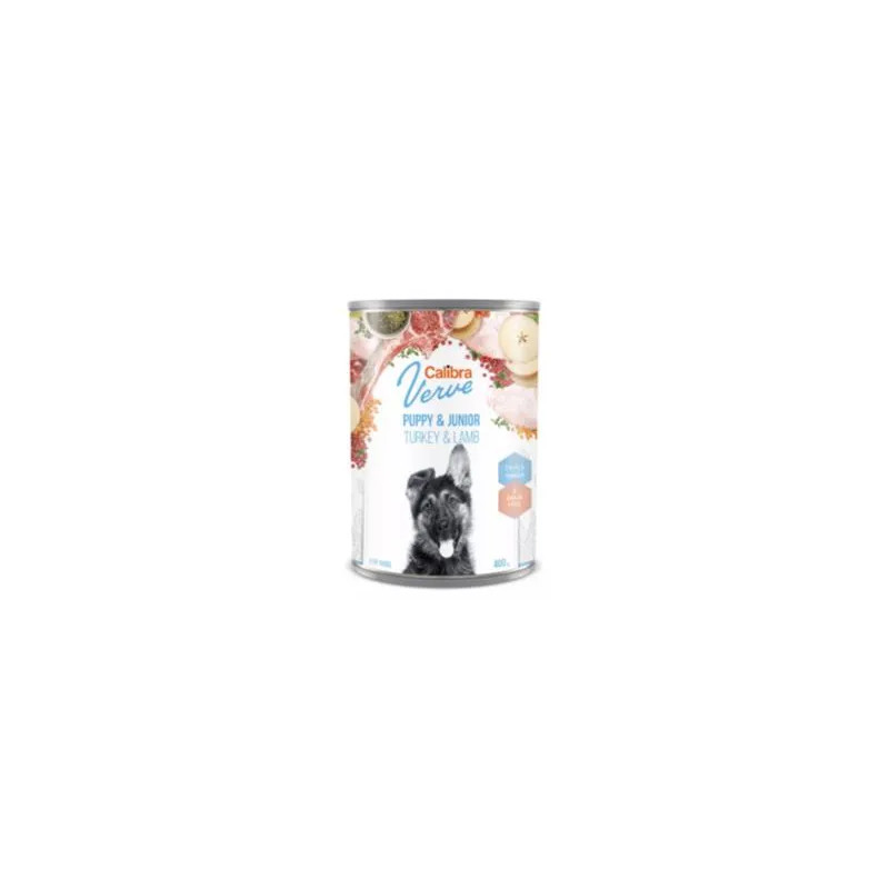 Calibra KONZERV KUTYA Puppy & Junior Verve Pulyka & Bárány 6 x 400g