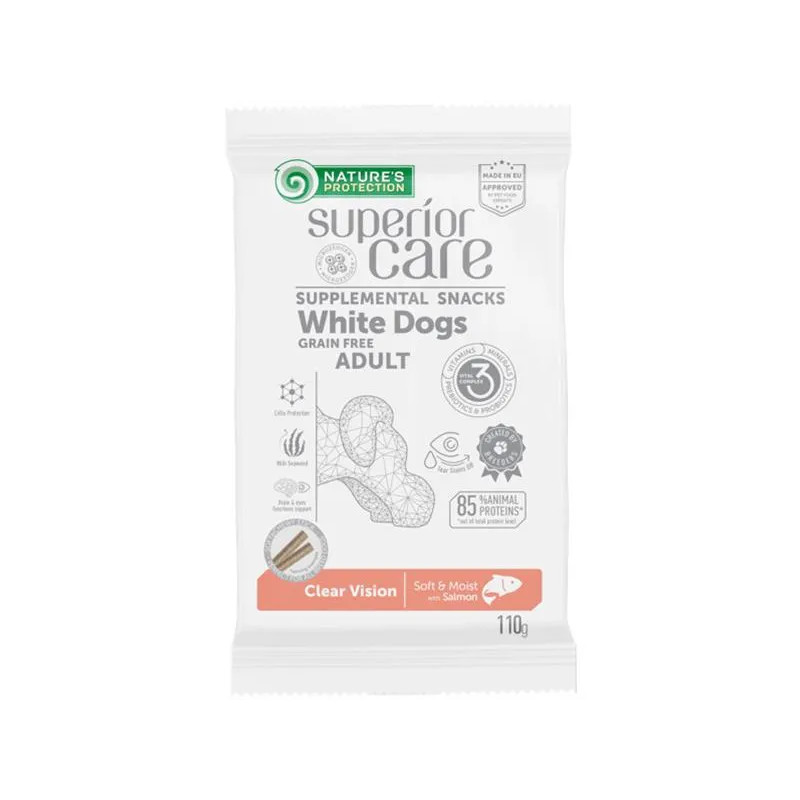Nature's Protection Superior Care White Dog Clear Vision gabonamentes lazacos jutalomfalat (110 g)