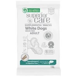 Jutalomfalat Natures P Superior Care fehér kutyáknak Hypoallergenic & Digestive Care gabonamentes lazac 110 g