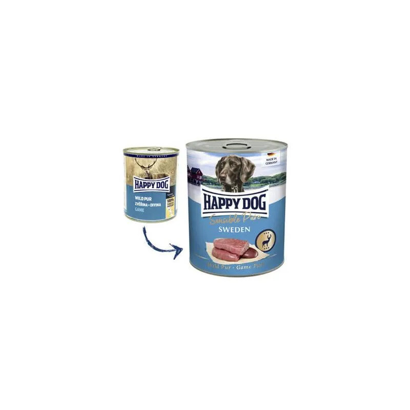 Happy Dog PREMIUM - Fleisch Pur - szarvashús konzerv 400 g