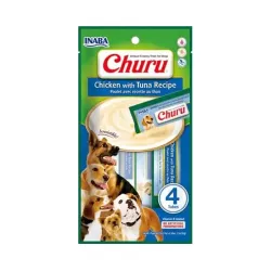 Inaba Churu Pyré kutyáknak csirke tonhallal 12 x 4 tubus 672 g
