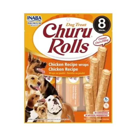 Pamlsok Inaba Churu Rolls dog Kura 8 x 8 ks 768 g