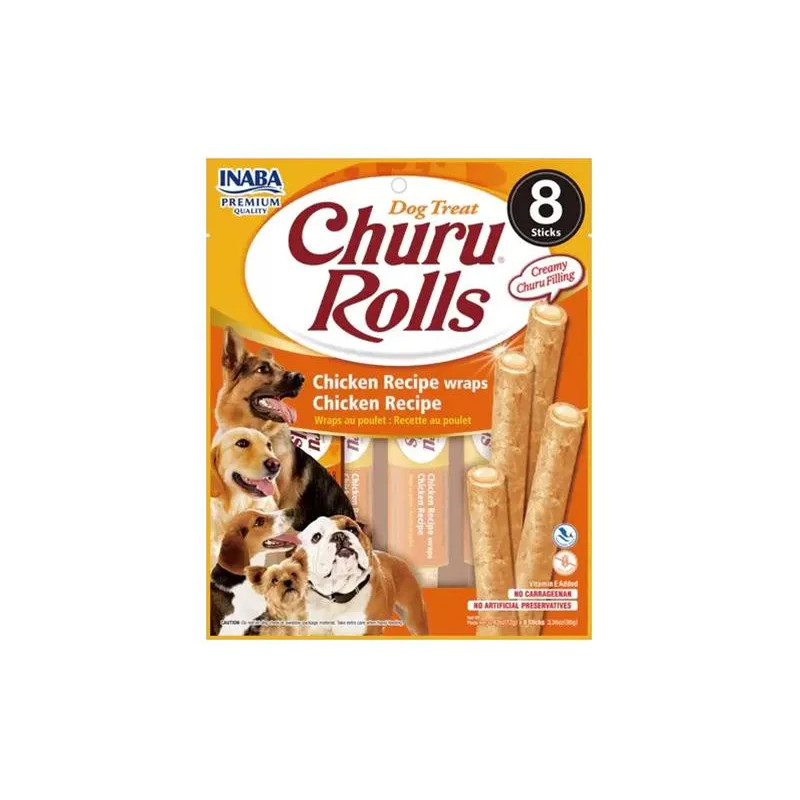 Inaba Churu Rolls Kutyáknak Kura 8 x 8 db 768 g