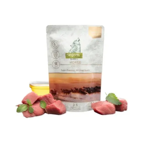 ISEGRIM kutya Monoprotein Isegrim Roots, Ló bal. 7 x 410 g tasakok