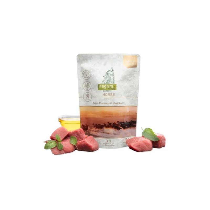ISEGRIM kutya Monoprotein Isegrim Roots, Ló bal. 7 x 410 g tasakok