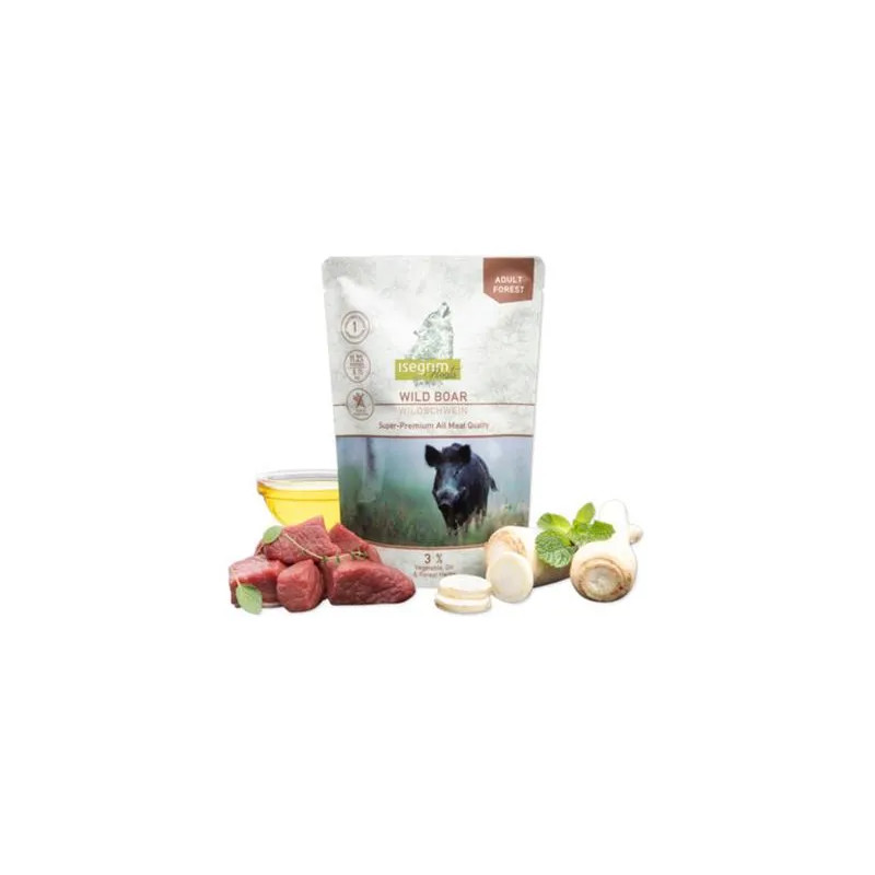ISEGRIM kutya Monoprotein Isegrim Roots, Vaddisznó bal. 7 x 410 g tasakok