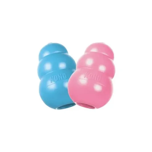 Kong Dog Puppy Játék gránát kék/rózsaszín, természetes gumi, S 9 kg-ig