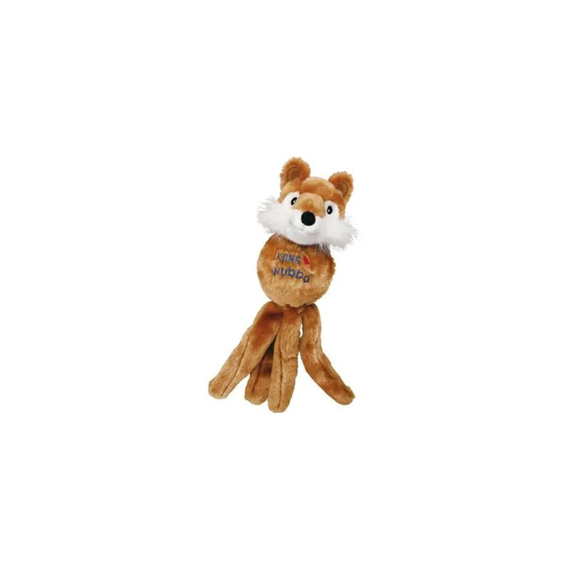 Kong Dog Wubba Friends játék (medve - róka - nyúl), sípoló, vinyl, S