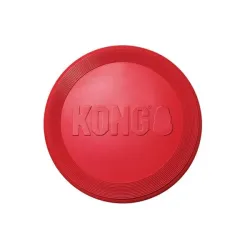 Kong Dog Classic Flyer frizbi, piros, természetes gumi, S