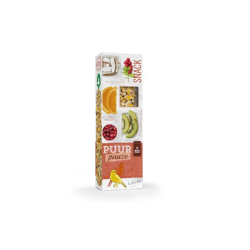 PUUR pauze Sticks kanári áfonya & kivi - ízletes gyümölcsös rudak 60 g