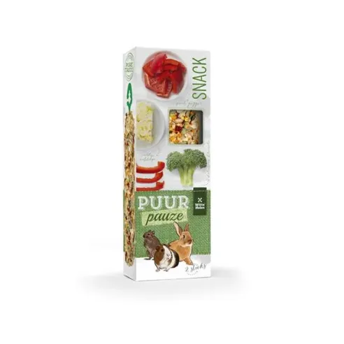 PUUR pauze Sticks bell pepper & broccoli - ízletes rudak nyulaknak és rágcsálóknak 110 g
