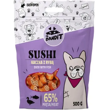 Pamlsok Mr. Bandit sushi duck with fish 500g