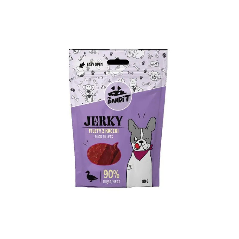 Jutalomfalat Mr. Bandit jerky kacsa filé 80g