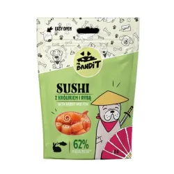 Mr. Bandit sushi nyúl & hal 80g jutalomfalatok