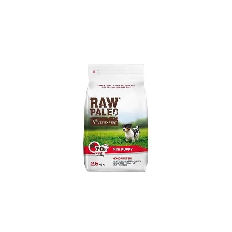 VetExpert Raw Paleo puppy mini marha 2,5 kg