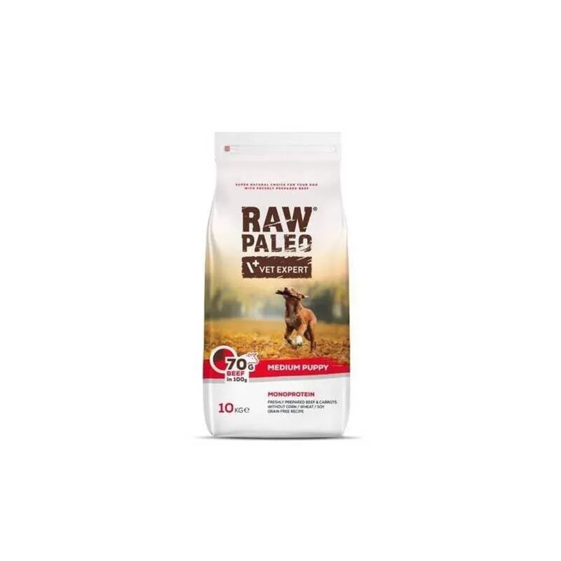 VetExpert Raw Paleo puppy medium marha 10 kg