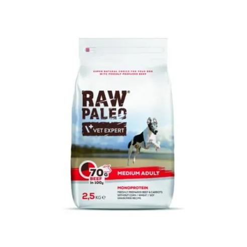 VetExpert Raw Paleo adult medium beef 2,5 kg