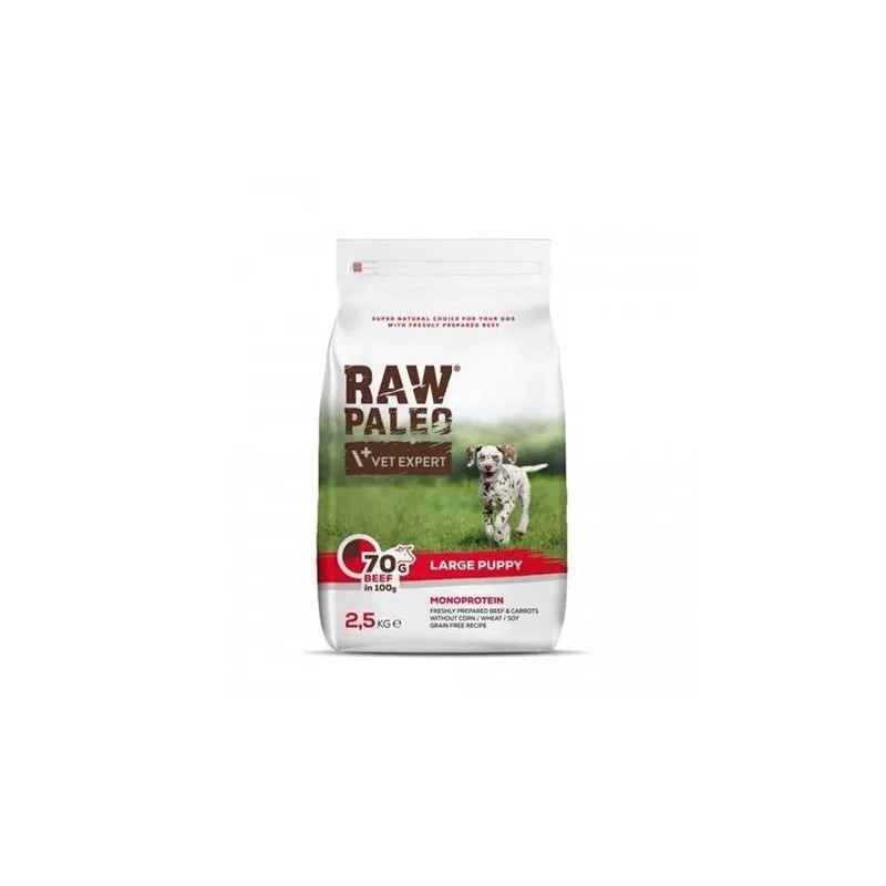 VetExpert Raw Paleo kölyök nagytestű marhahús 2,5 kg