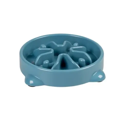 DUVO+ lassú evést segítő tál, kék 300ml - S - 19x19x4cm