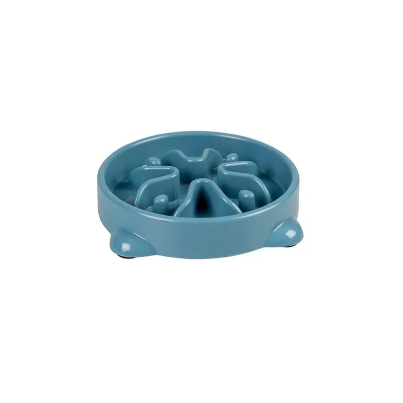 DUVO+ lassú evést segítő tál, kék 300ml - S - 19x19x4cm