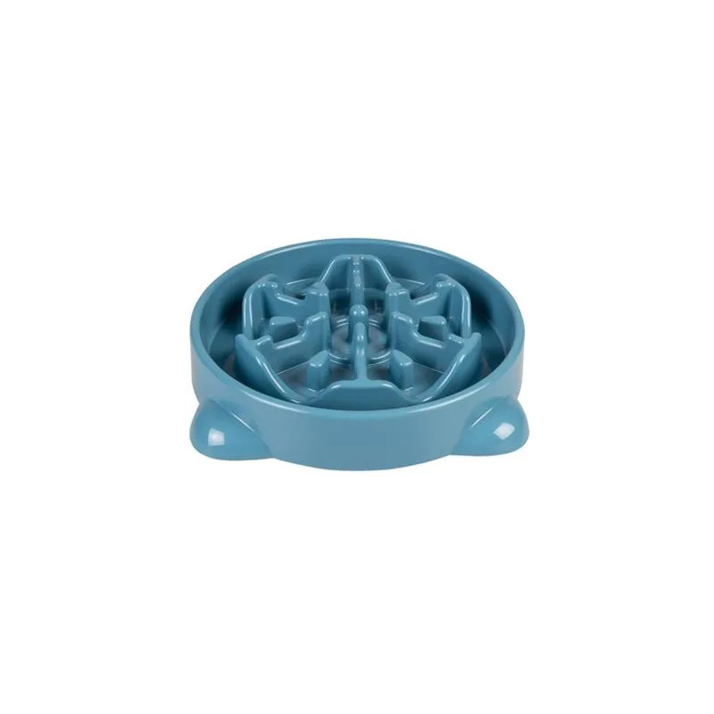 Miska DUVO+ lassú evéshez, kék 1000ml - L -32x32x6cm