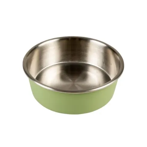 Miska DUVO+ Inox matt zöld, rozsdamentes, 450ml - átmérő 12,8cm