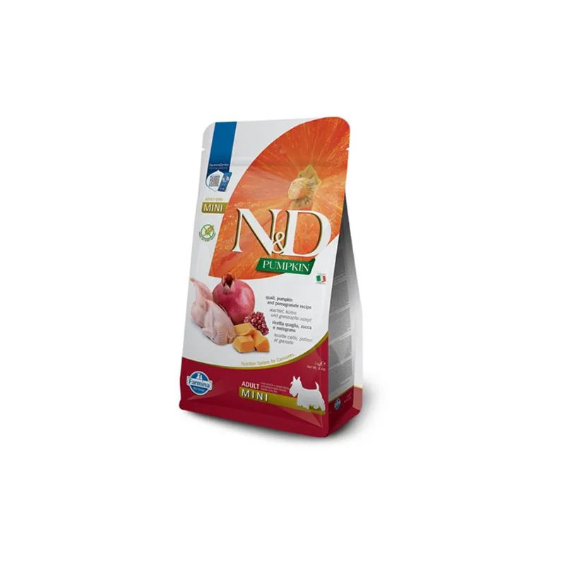 Farmina N&D dog PUMPKIN (GF) adult mini, quail & pomegranate 2 kg