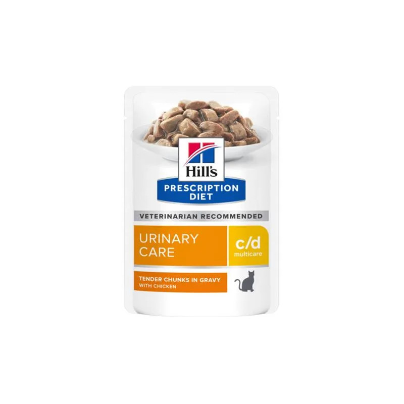 HILLS Diet Feline c/d Multicare ALUTAS CSOMAG csirke ÚJ 12x85 g